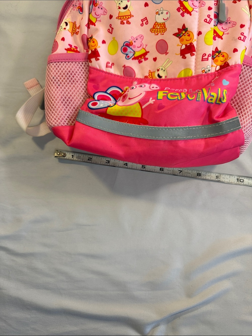 Peppa Pig Pink Multicolor Kids Backpack - Picture 4 of 6